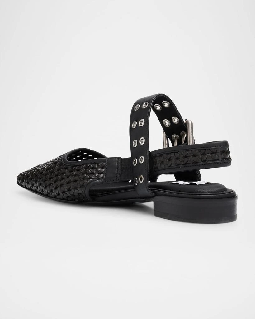Rag & Bone Astra Woven Buckle Slingback Ballerina Flats 2