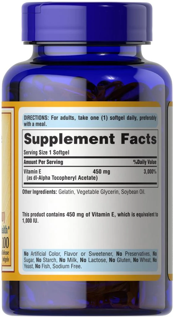 Puritan's Pride Top Sellers: Vitamin E-1000 IU 4