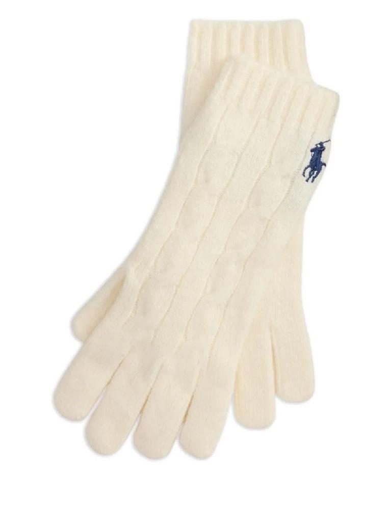 Ralph Lauren Polo Ralph Lauren Logo Embroidered Knitted Gloves