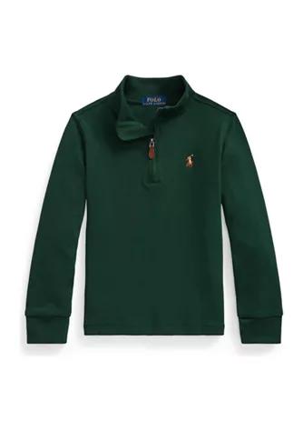 Ralph Lauren Toddler Boys Cotton Interlock 1/4 Zip Pullover