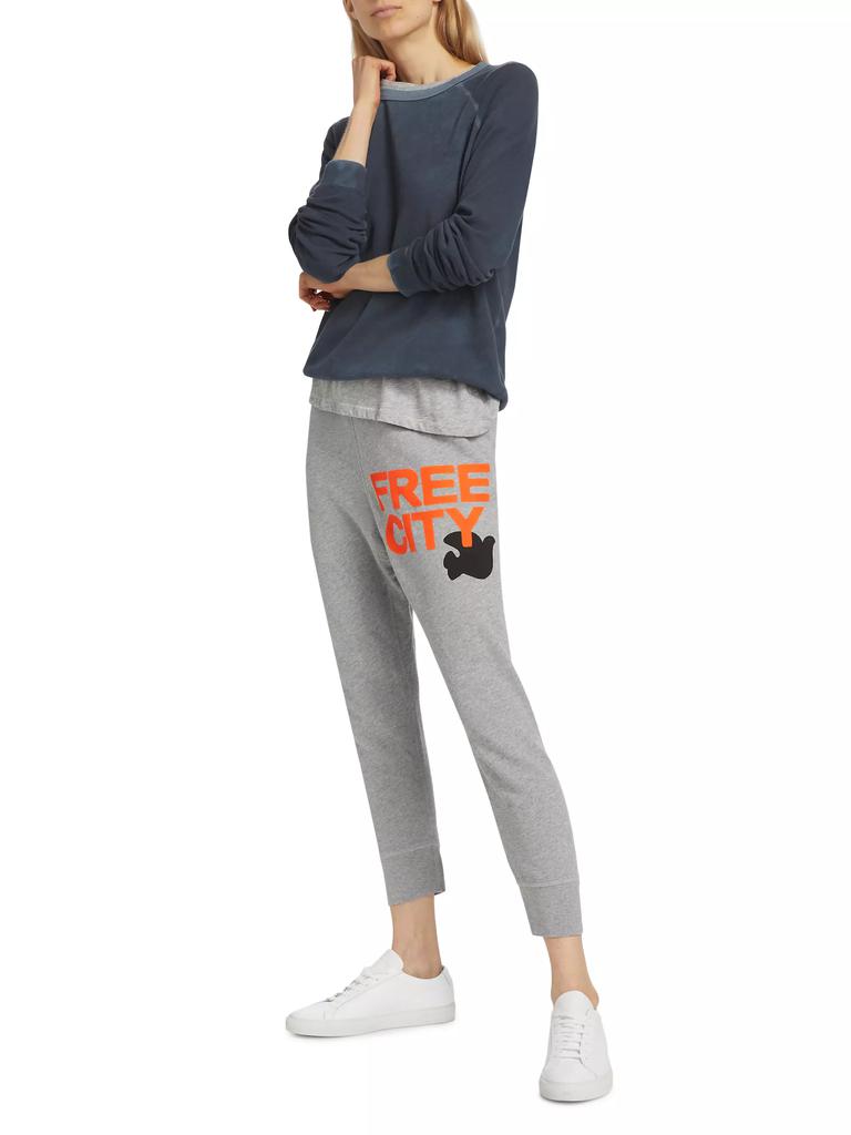 Free city cropped sweatpants online