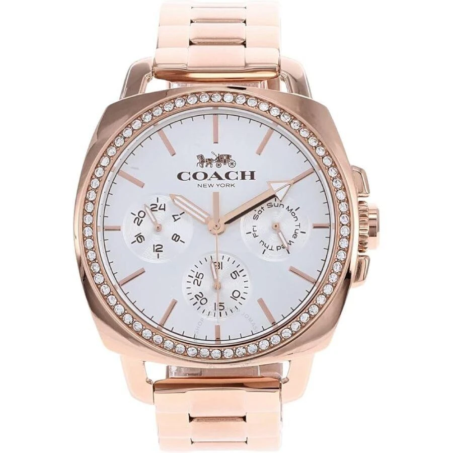 Coach Boyfriend Chronograph Quartz Crystal Silver Dial Ladies Watch 14503949 1