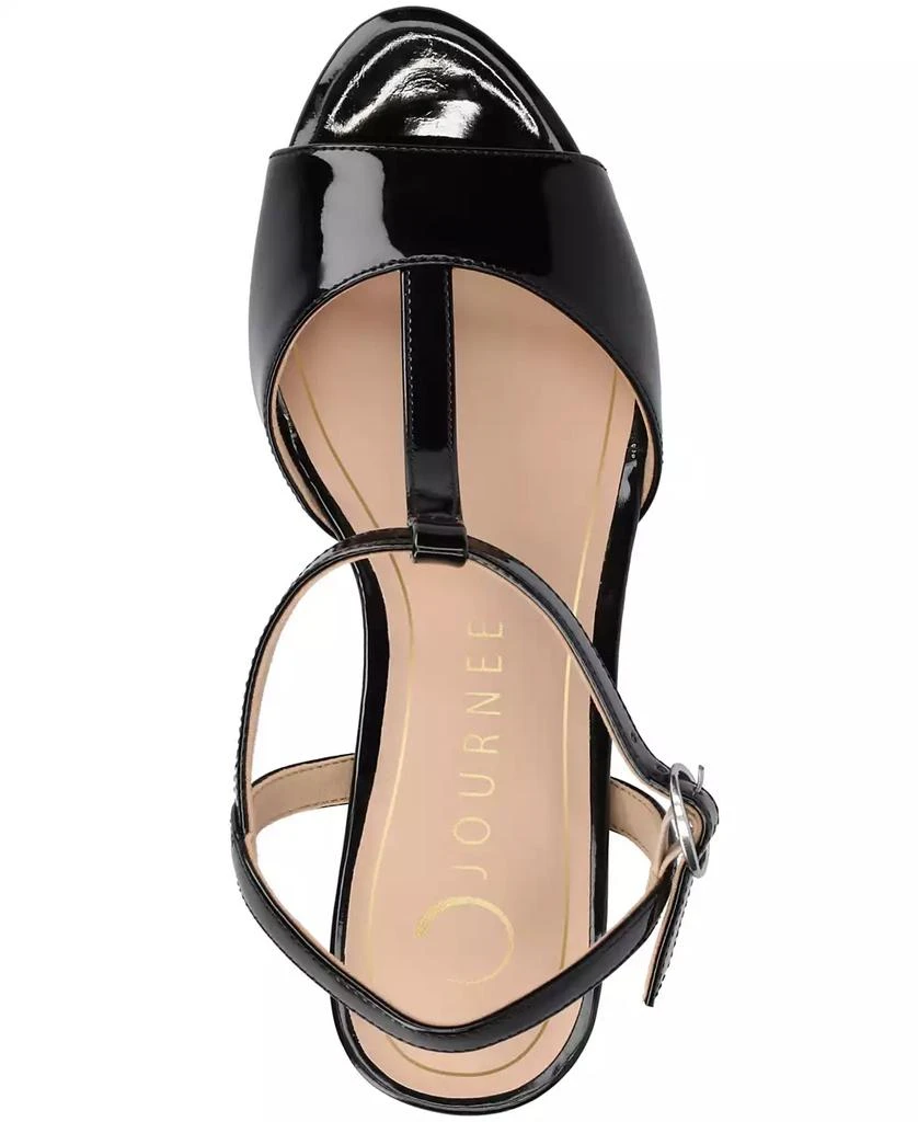 Journee Collection Women's Nalie T-Strap Platform Dress Sandals 4