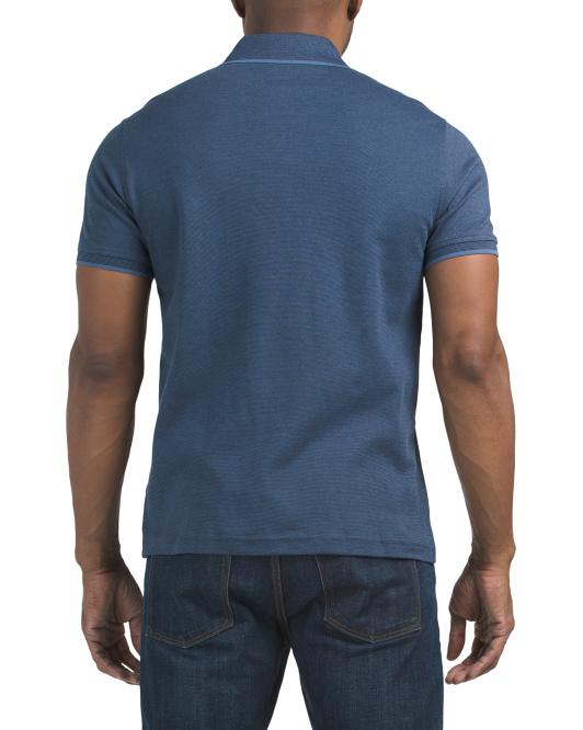 Tommy Hilfiger Richard Two Tone Stripe Short Sleeve Polo