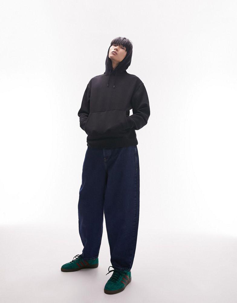 Topman Topman hoodie in black
