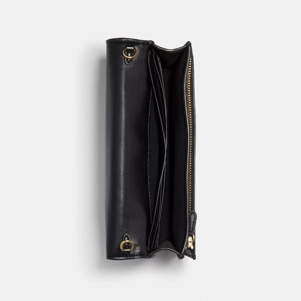Coach Anna Foldover Clutch Crossbody In Signature Canvas 2