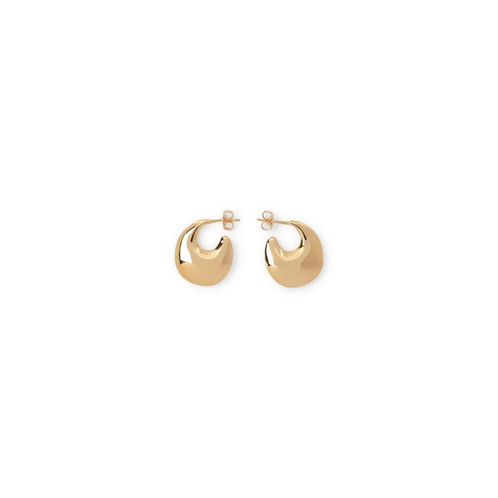 Shop Saint Laurent Teardrop Hoop Earrings on Sale at BeyondStyle