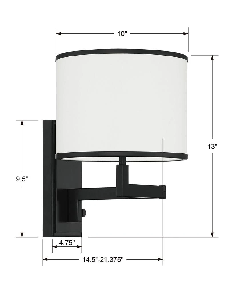 Crystorama Madison Mounted Task Light 4