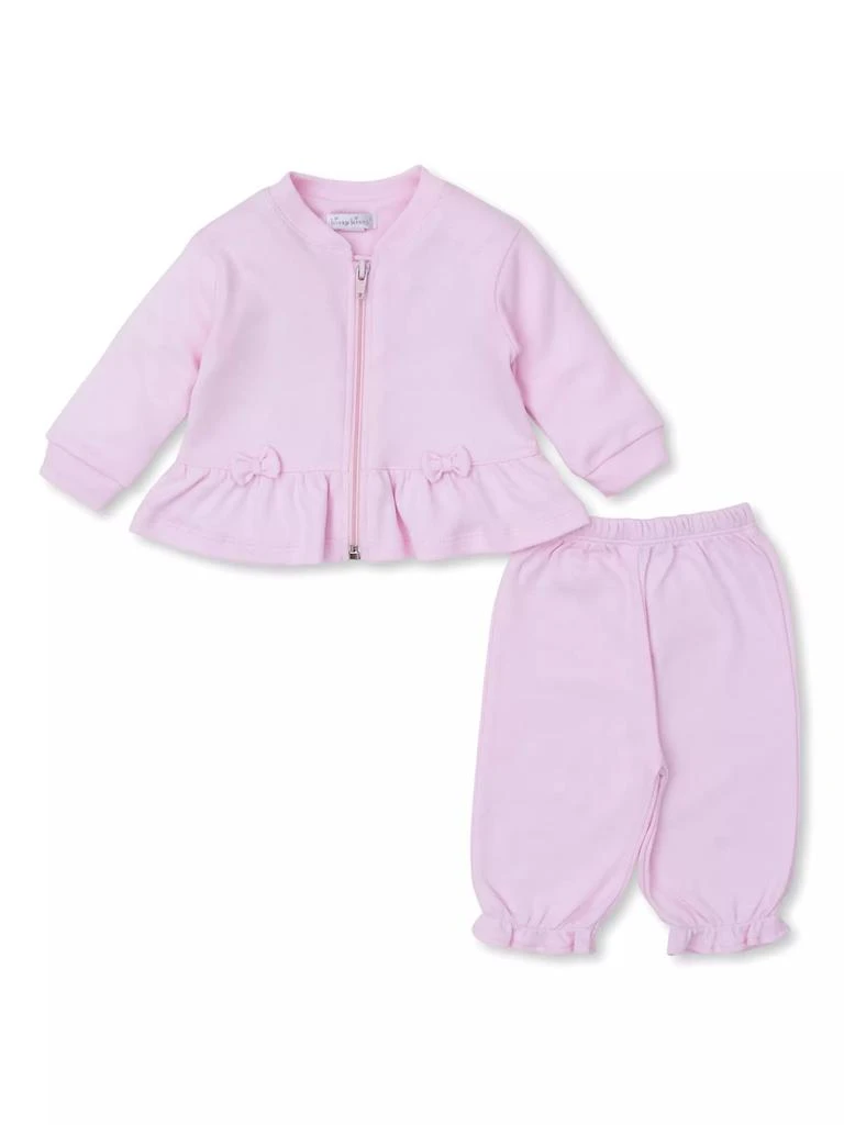 Kissy Kissy Baby Girl's 2-Piece Peplum Bomber Jacket &amp; Joggers Set 1