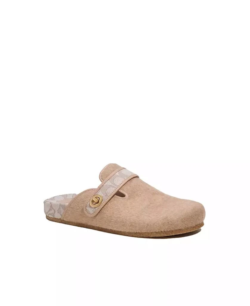Coach Men's Signature Jacquard Slip On Clog Shoes 1