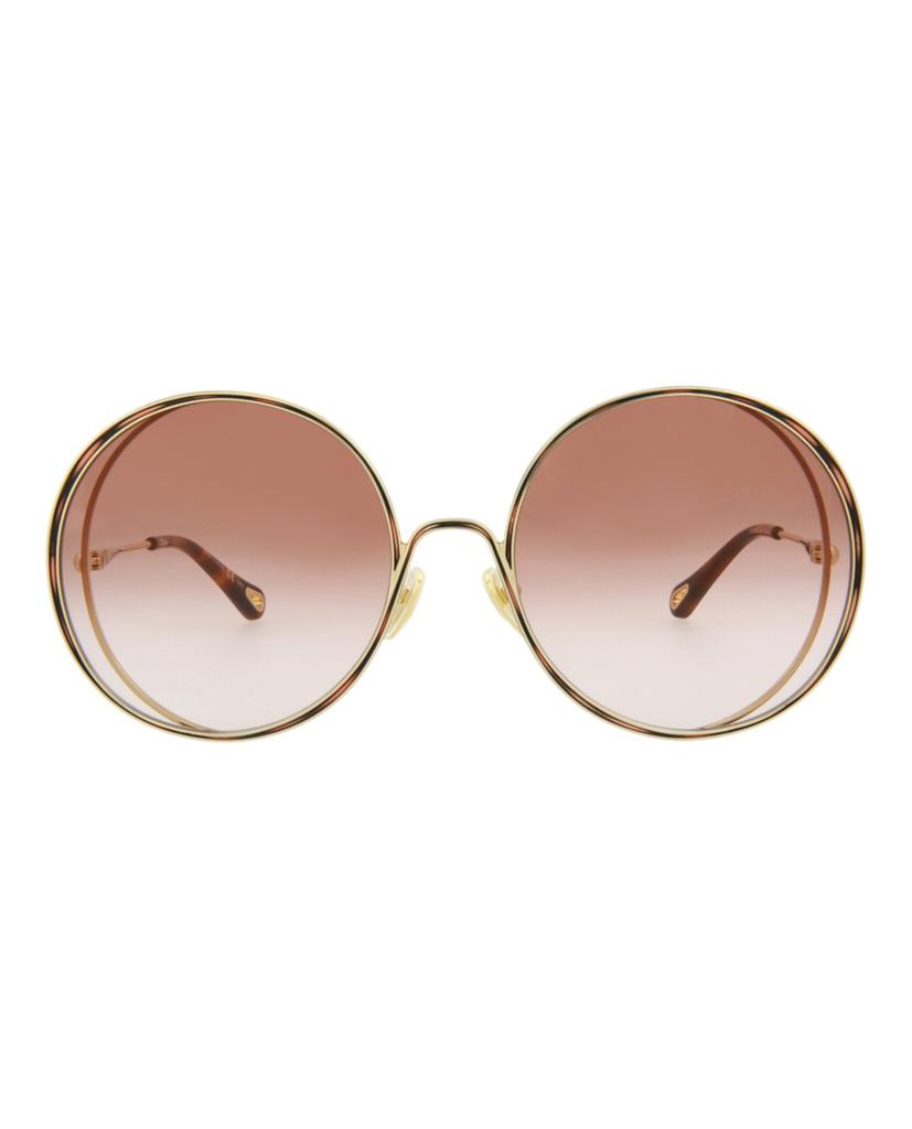 Chloé Round-Frame Metal Sunglasses