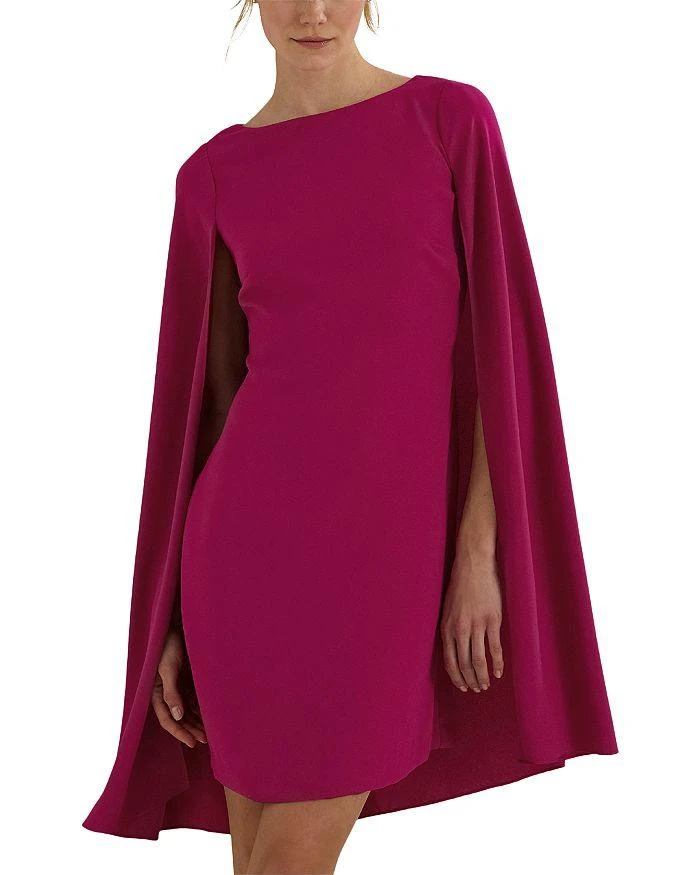 Ralph Lauren Cape Georgette Cocktail Dress 1