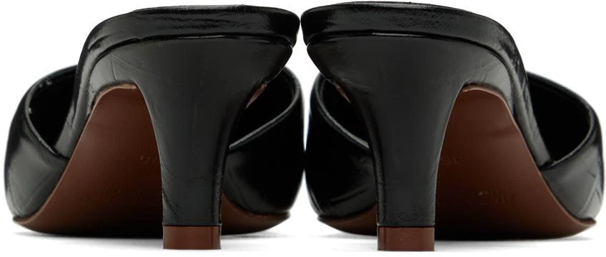 Jil Sander Black Square Toe Mules 2