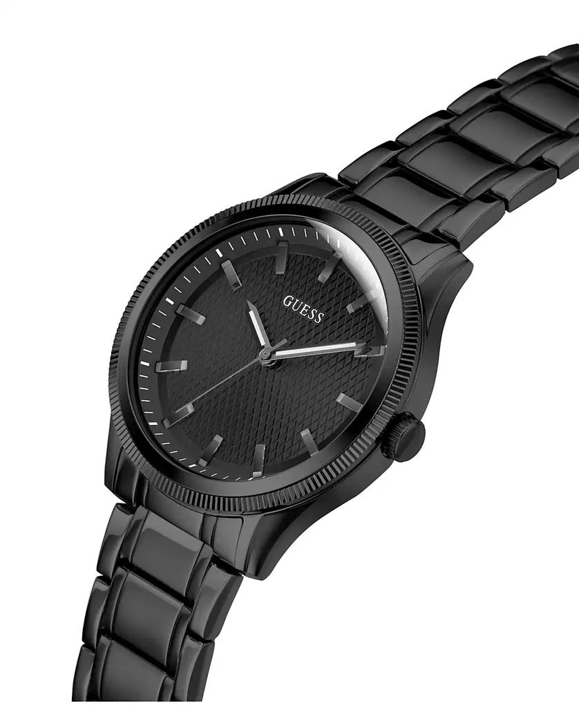 GUESS Men's Analog Black Stainless Steel Watch 44mm 4