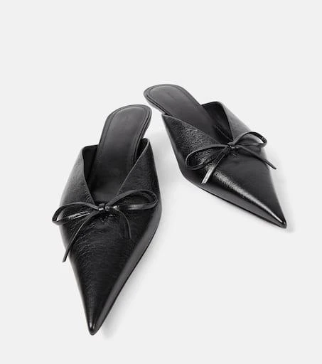 Balenciaga Knife Bow leather mules 5