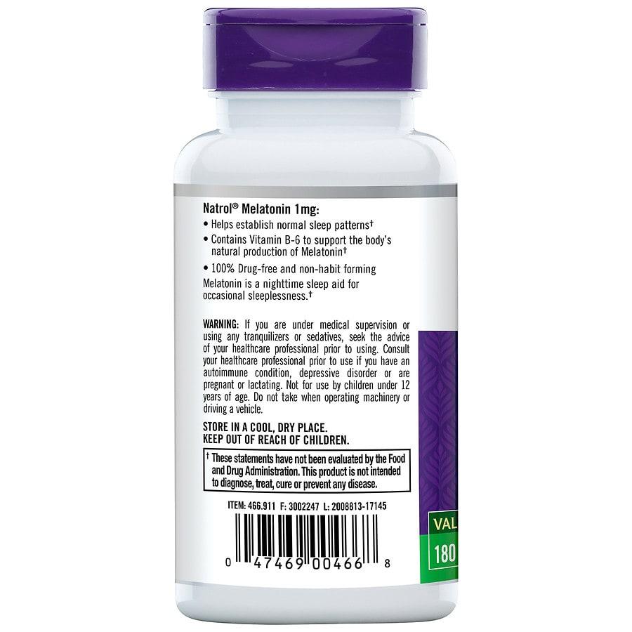 Natrol Melatonin Tablets Unflavored