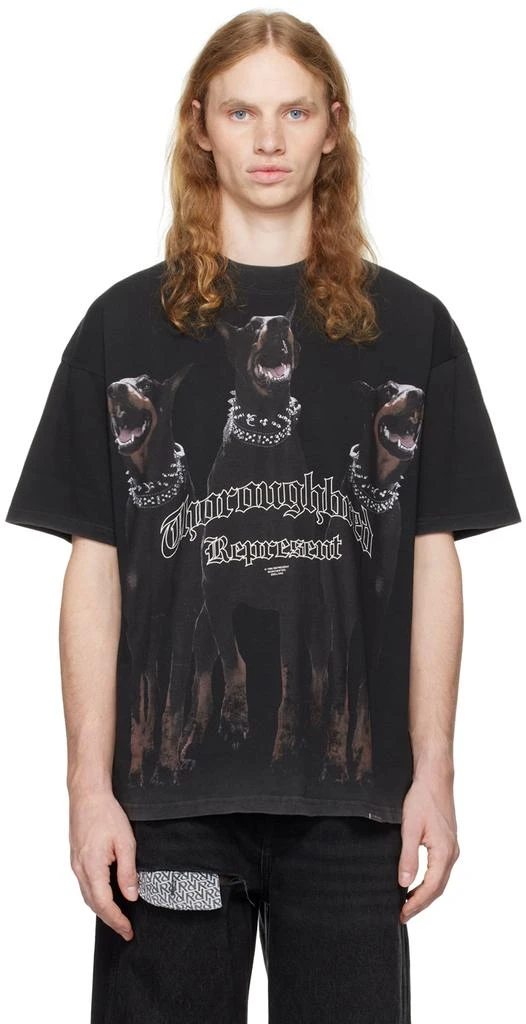 Represent Black 'Thoroughbred' T-shirt 1
