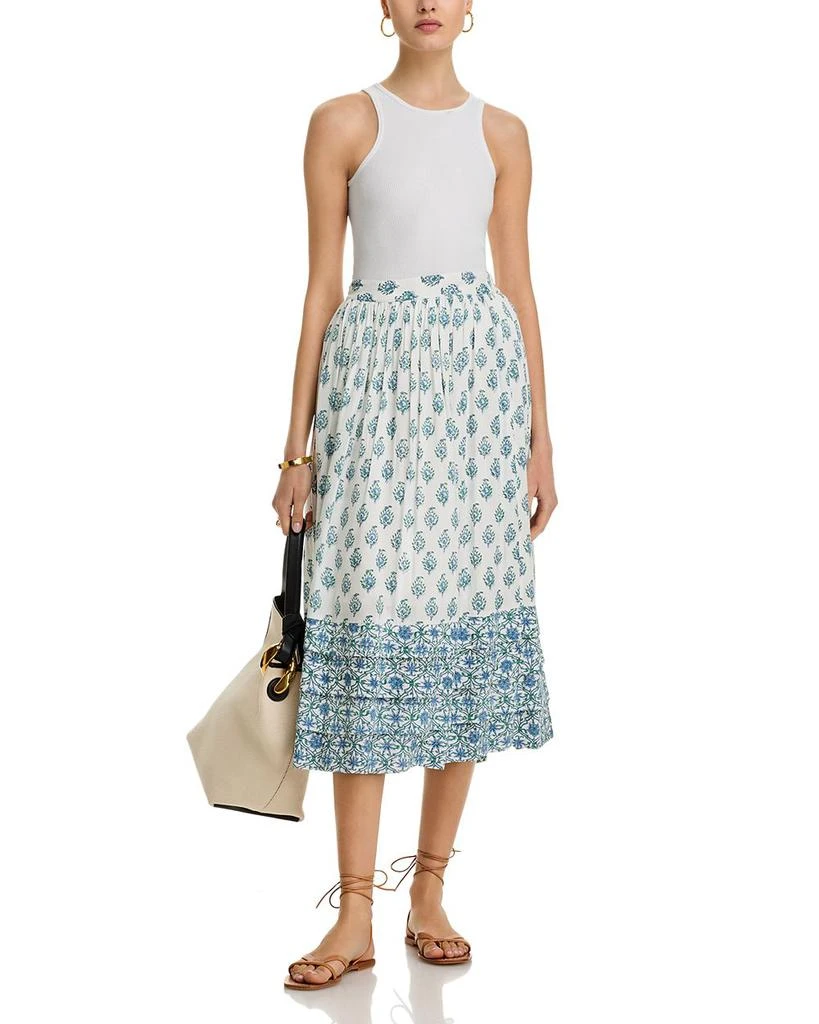 AREA Block Print Midi Skirt 2