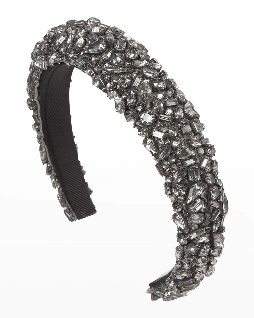 Jennifer Behr Czarina Crystal Embellished Headband 2