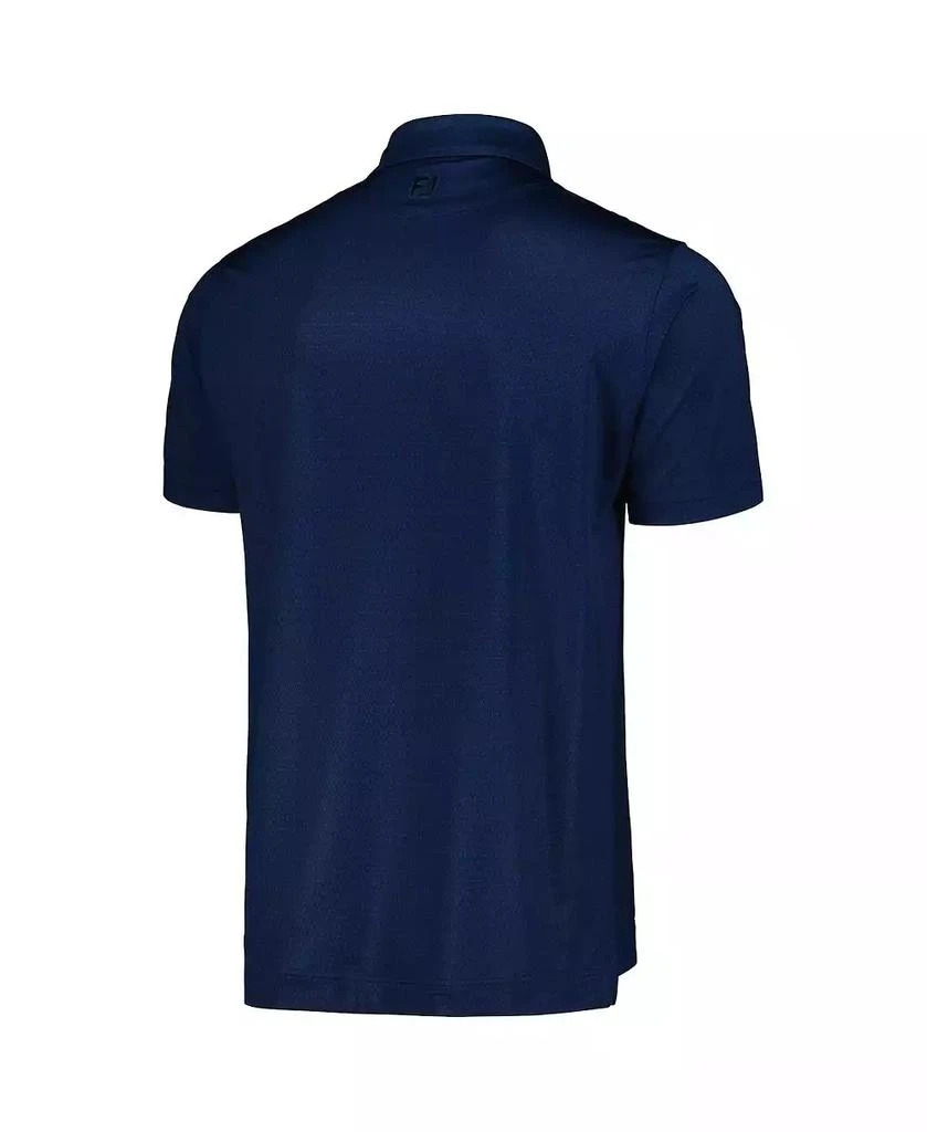 FootJoy Men's Navy The Players Tonal Triangle Print Lisle ProDry Polo 3