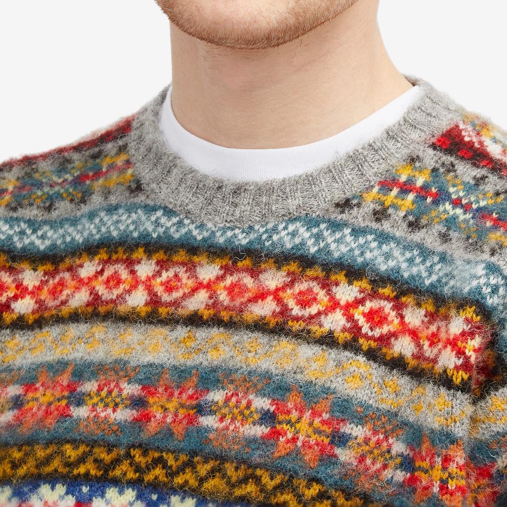 Jamieson's of Shetland Brushed Fair Isle Crew Knit – On Sale