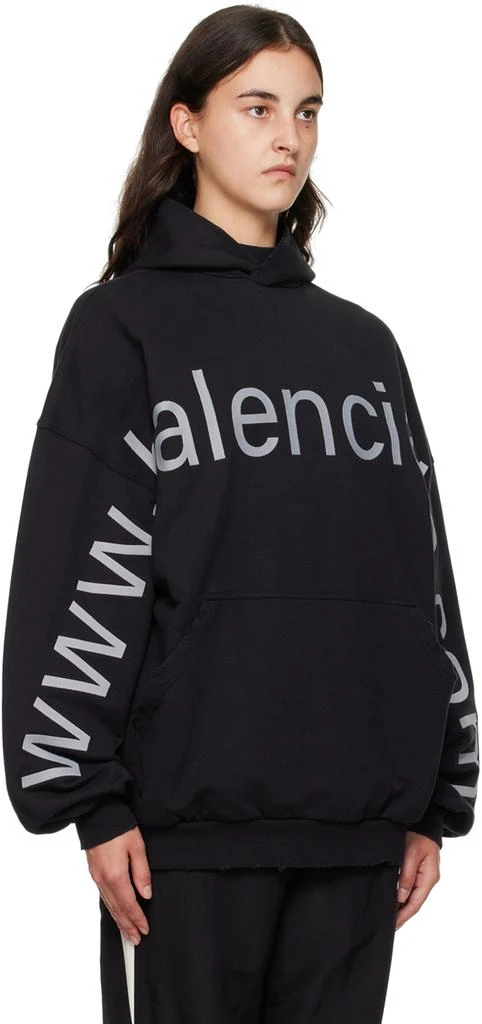 Balenciaga Black 'Bal.com' Hoodie 2