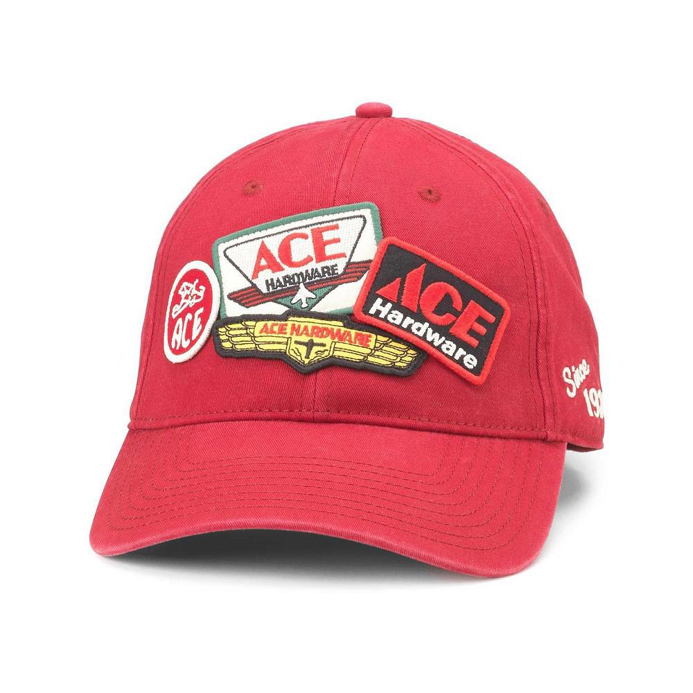American Needle Men's Red Ace Hardware Iconic Adjustable Hat