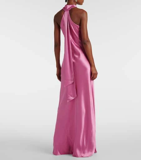 Galvan Pandora satin maxi dress 3