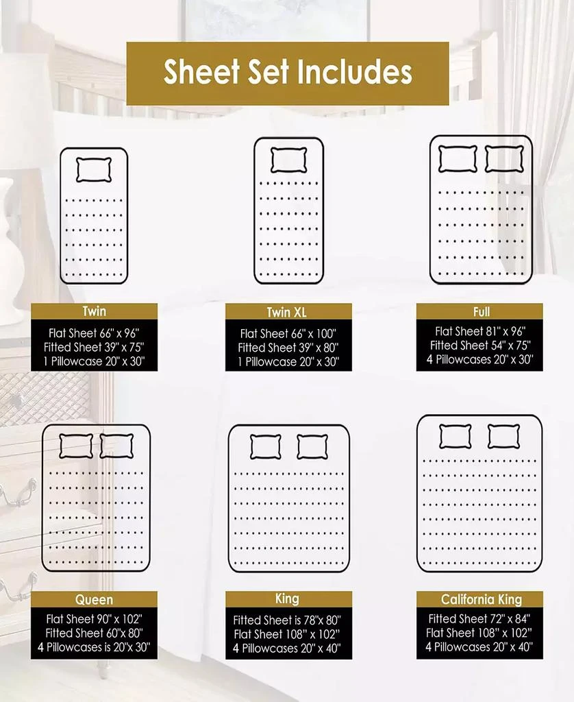 Superior 1000 Thread Count Cotton Blend Solid Deep Pocket Bed Sheet Set 5
