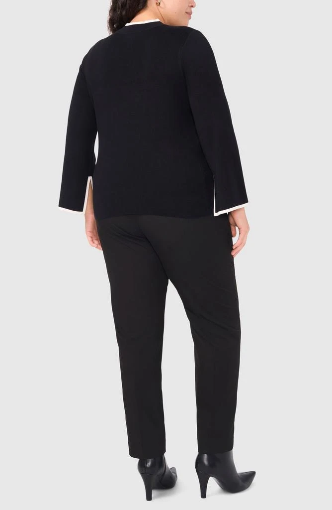 Halogen Tipped Flare Cuff Mock Neck Sweater 5