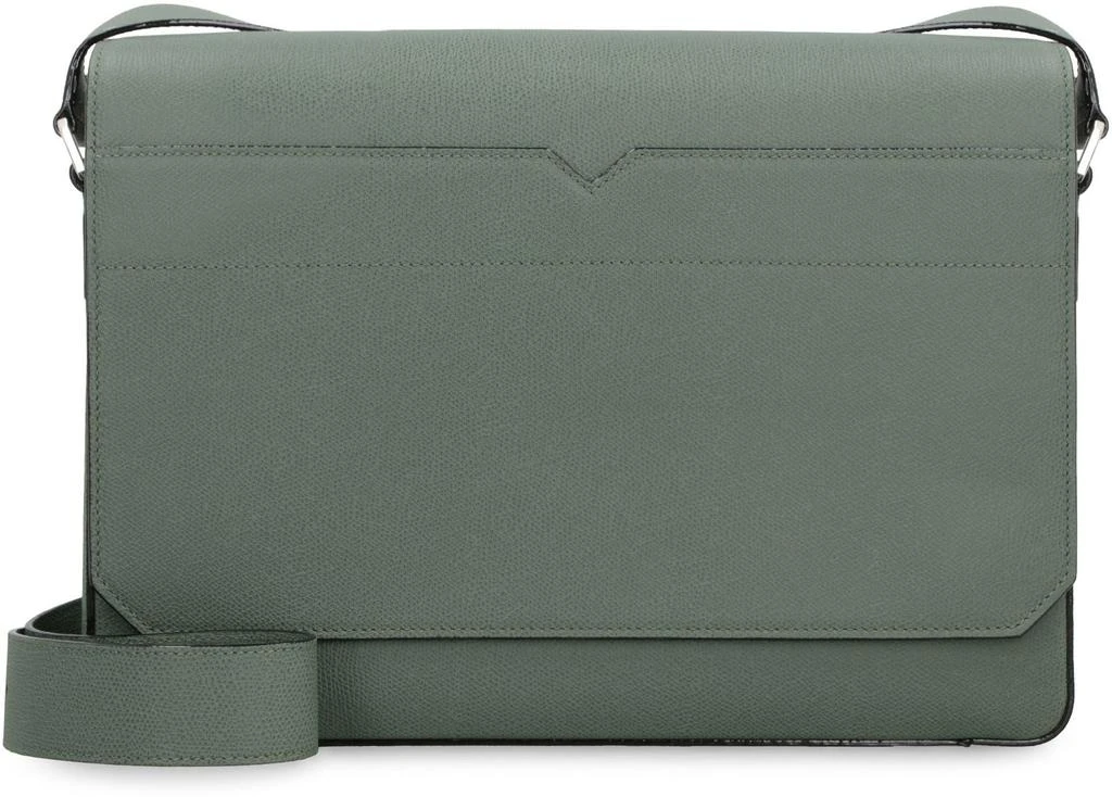VALEXTRA Valextra V-Line Leather Messenger Bag 2