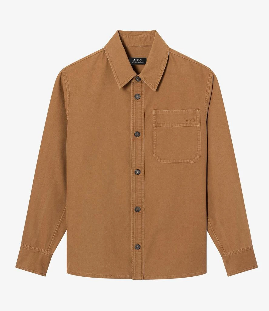A.P.C. Basile Brodée Poitrine overshirt 2