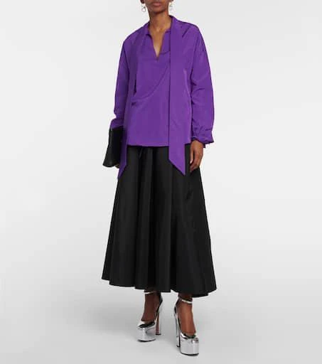 Valentino Tan-Go 155 metallic leather platform pumps 2