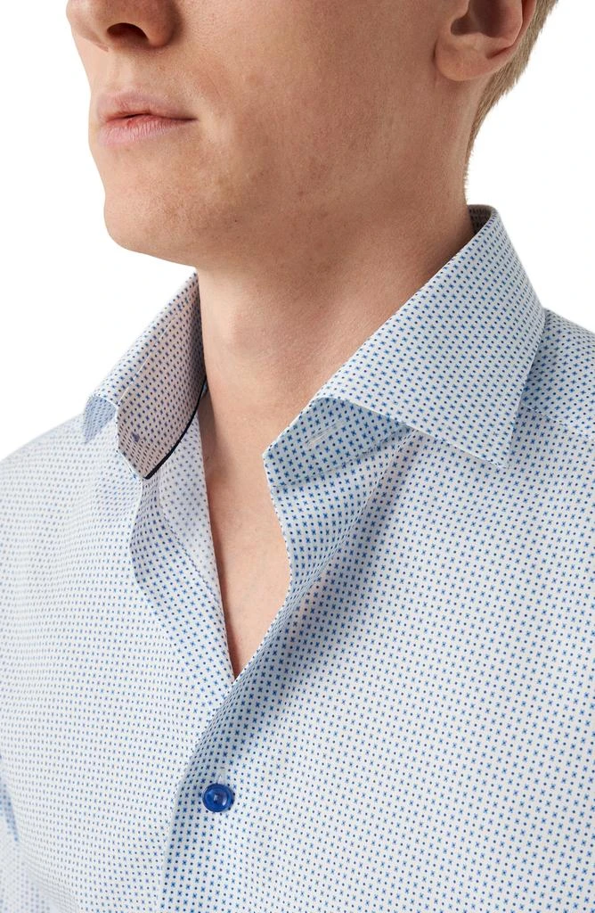 Eton Slim Fit Micro Geometric Cotton Twill Dress Shirt 2