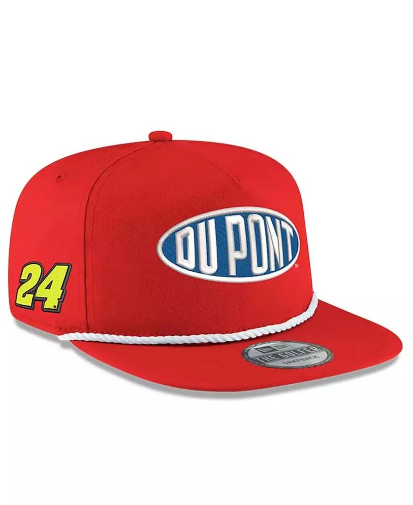 New Era Men's Scarlet Jeff Gordon Dupont Golfer Sponsor Snapback Hat 1