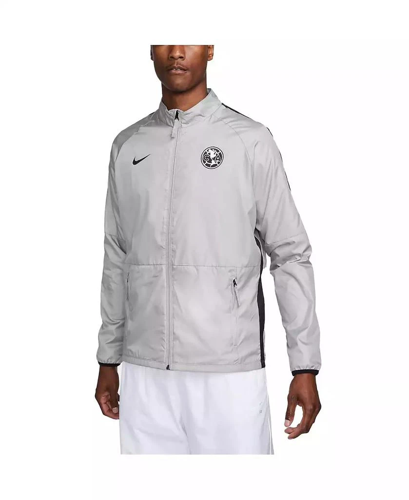 NIKE Men's Gray Club America Academy AWF Full-Zip Jacket 1