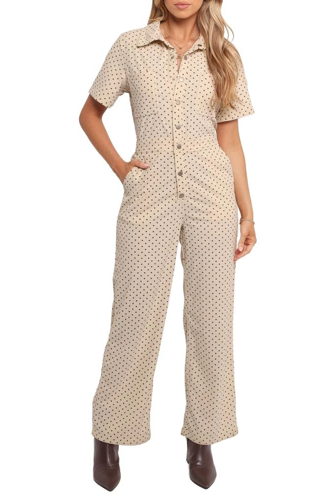 Petal 
Pup Mikia Short Sleeve Corduroy Jumpsuit