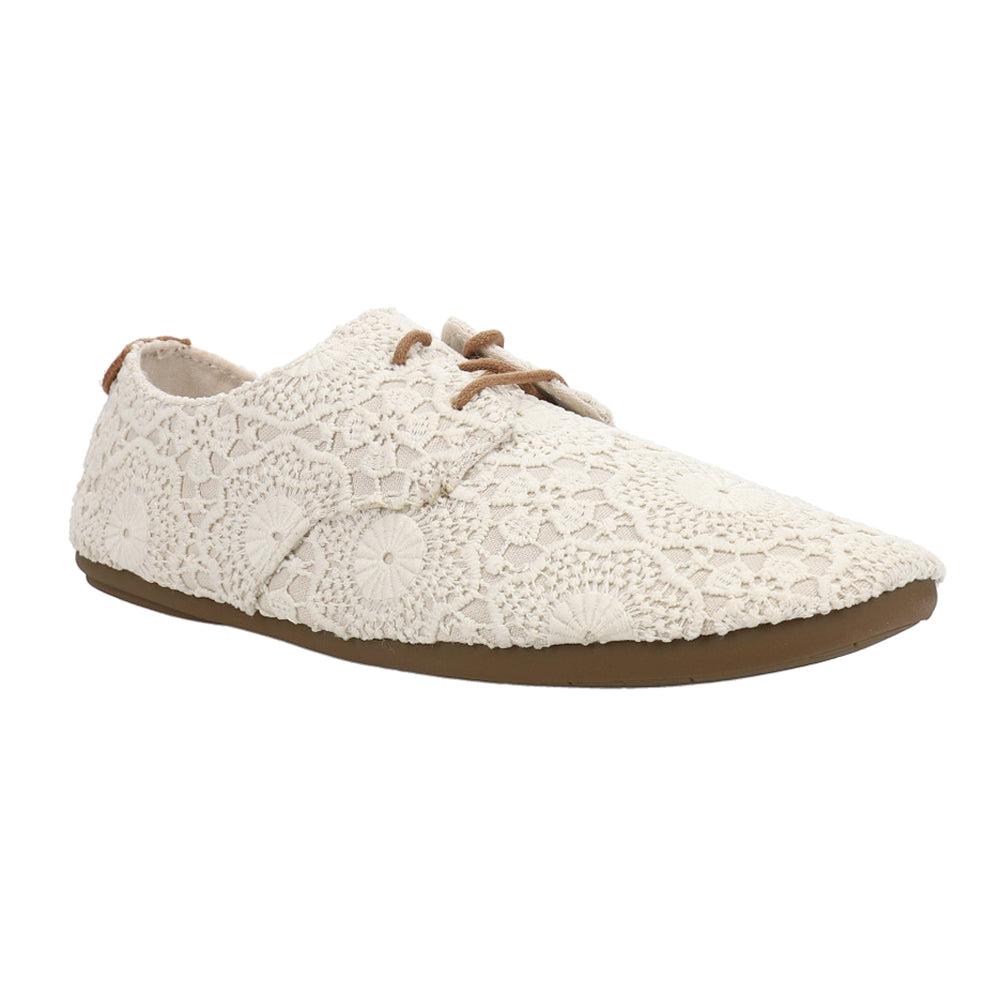 Sanuk Bianca Crochet Lace Up Flats