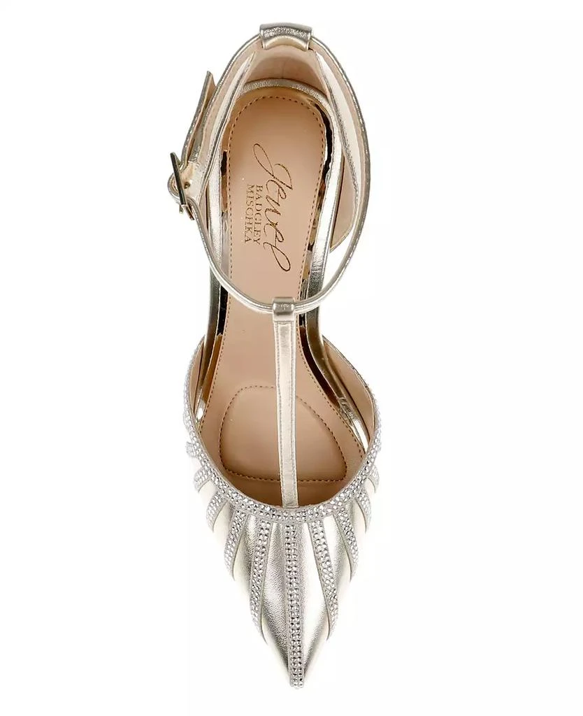 Badgley Mischka Women's Faithlyn Evening T-Strap Pumps 4