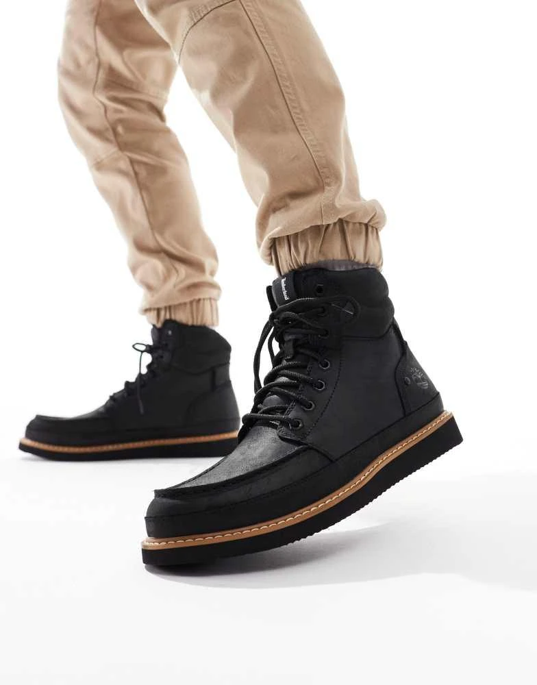 Timberland Timberland Newmarket mid lace up boot in black 3