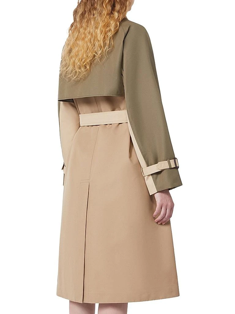 Weekend Max Mara Reversible Water Repellent Gabardine Trench Coat 3