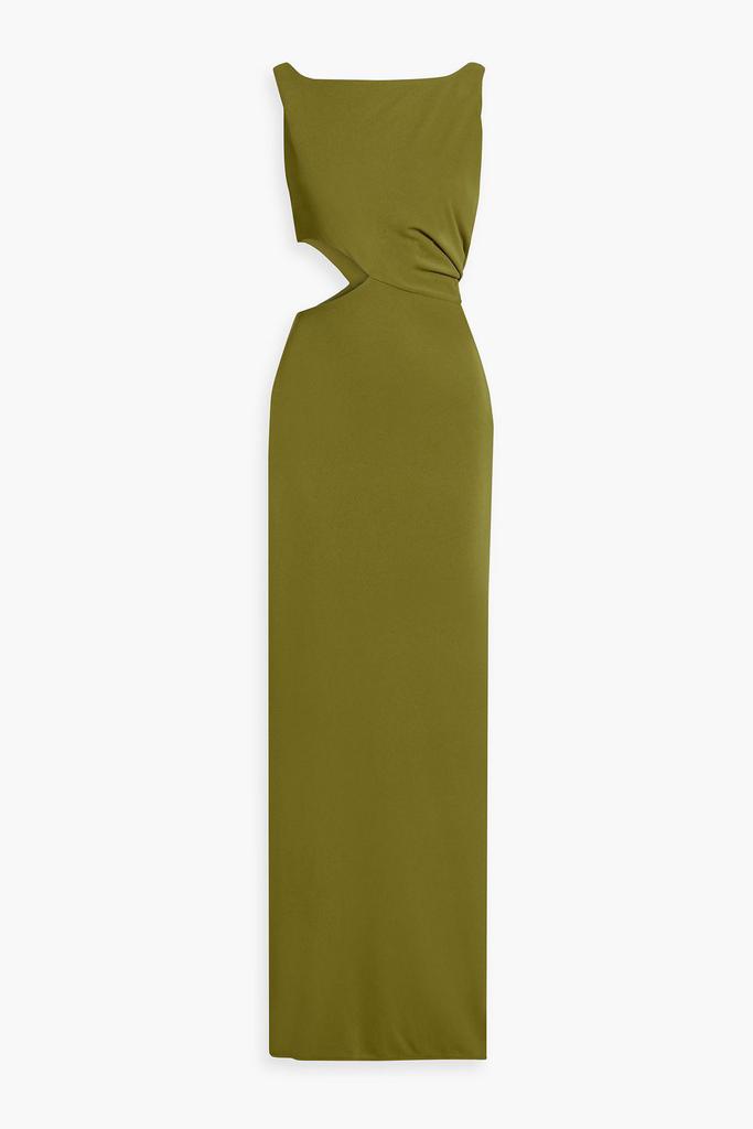 NICHOLAS Hailey cutout draped jersey gown