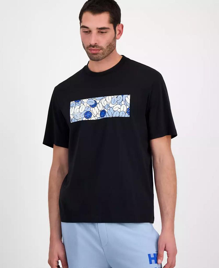 Hugo Boss Men's Nurix Short Sleeve Crewneck Abstract Logo Graphic T-Shirt