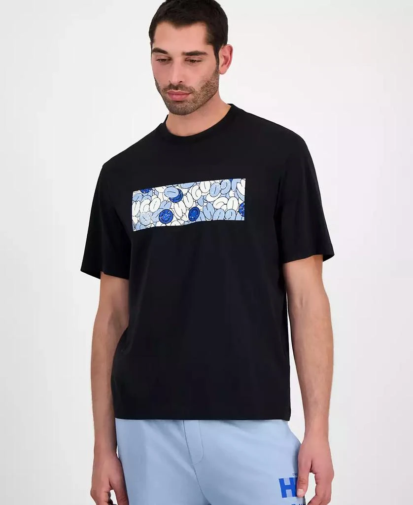 Hugo Boss Men's Nurix Short Sleeve Crewneck Abstract Logo Graphic T-Shirt 1