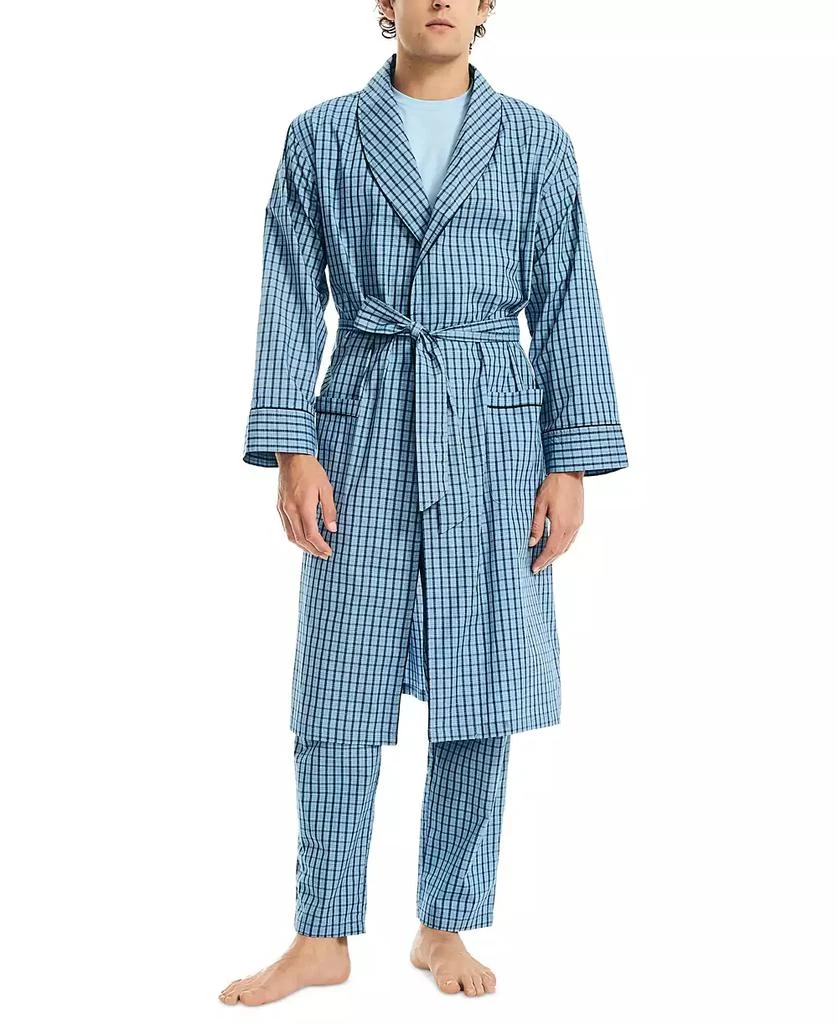 Nautica Men's Woven Plaid Robe 1