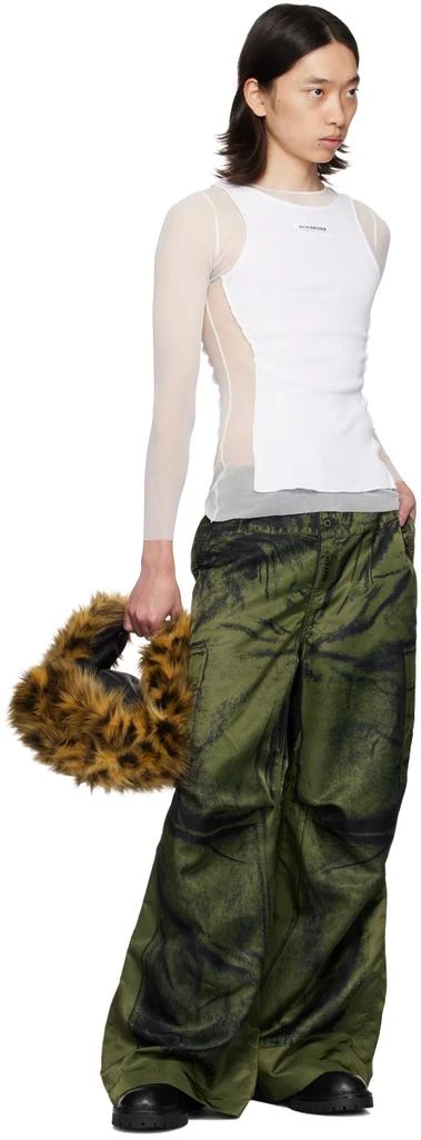 Jean Paul Gaultier Khaki 'The Trompe-L'œil' Cargo Pants 4