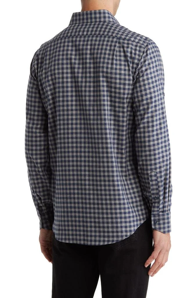 Lorenzo Uomo Trim Fit Flannel Check Cotton Dress Shirt 2