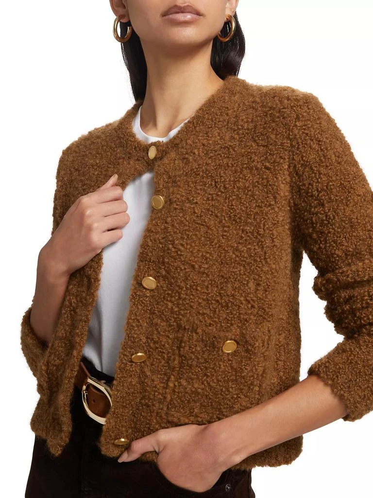 Frame Alpaca-Wool Knit Patch-Pocket Cardigan 6