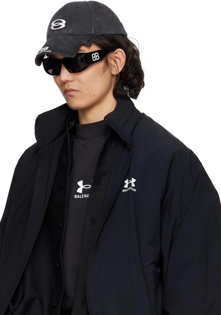 Balenciaga Black Signature Square Af Sunglasses 4