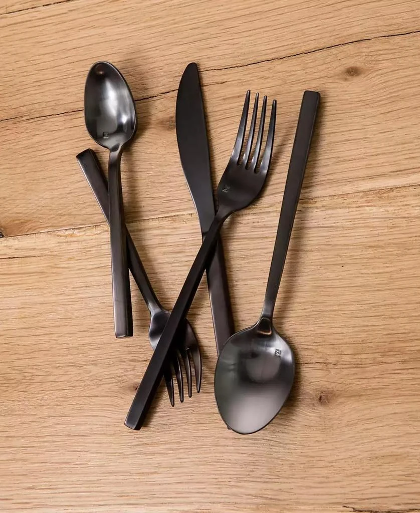 Fortessa Arezzo Brushed Black 5pc Place Setting 2
